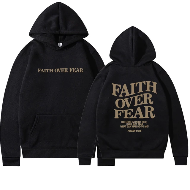 Faith Over Fear Long Sleeve T-Shirt - Christian Apparel - Fabrics Of Faith