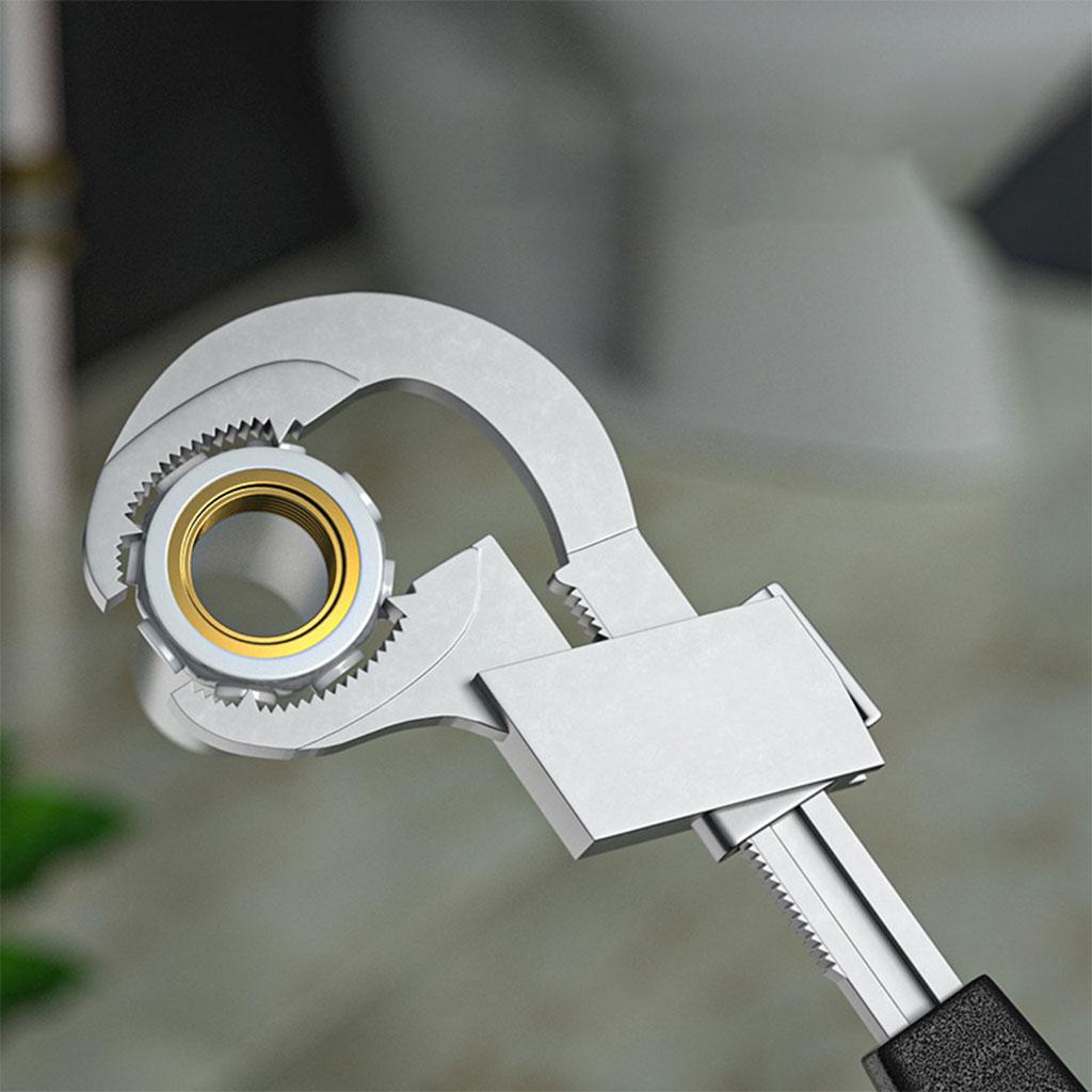 Wrench Set, Ratchet Car Repair 3 Chucks Variable Grip Wrench, for Home Water Pipe