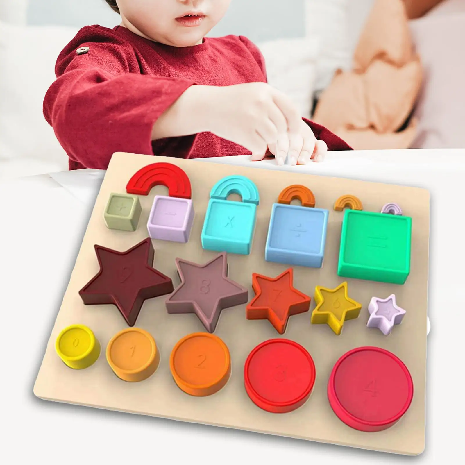 Toddler Shape Puzzles Stacking and Sorter for Preschool Toy Toddlers Kids