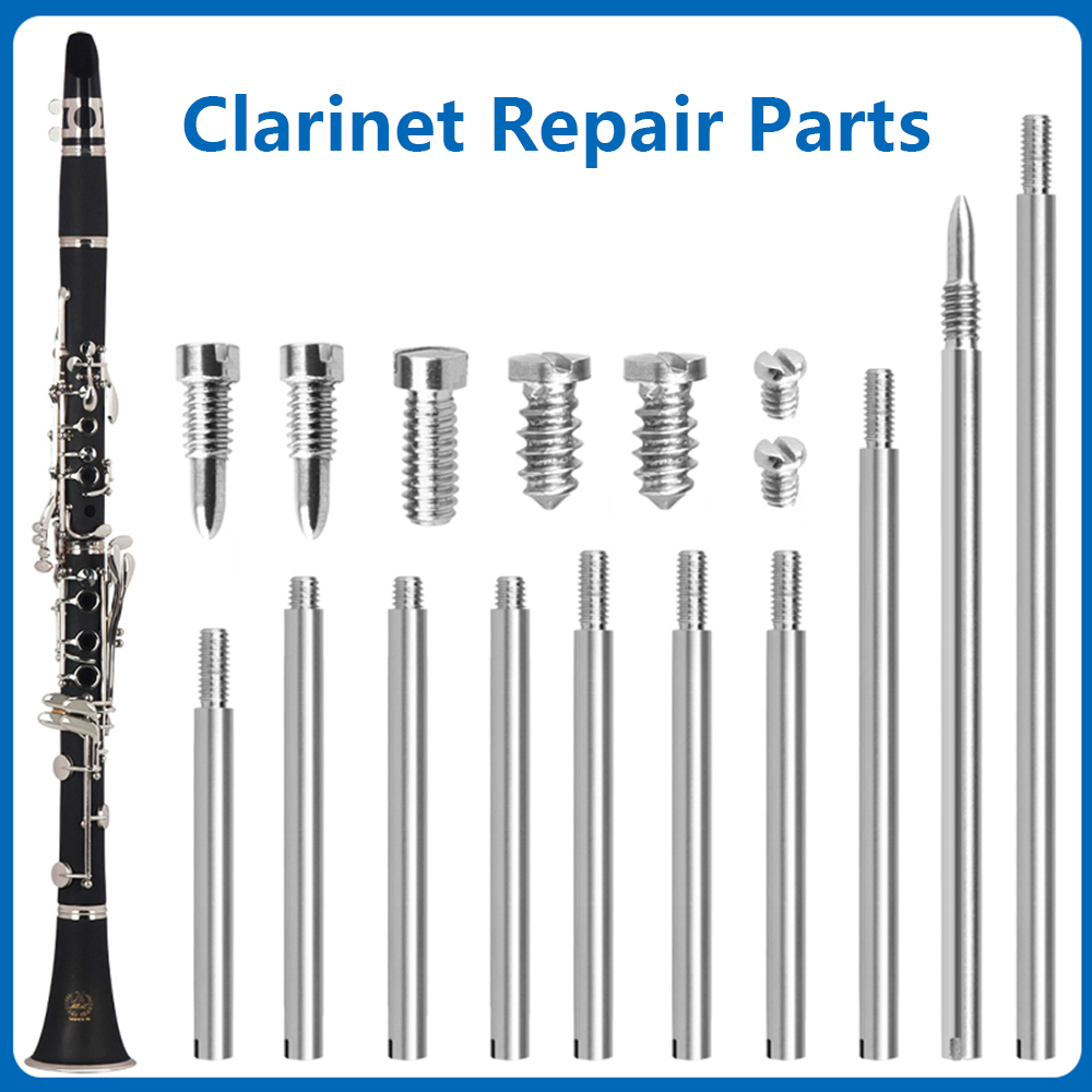 Description Picture 2 of item34Pcs Clarinet Repair Tool Kit Maintenance Parts Threaded Rod Screws Clarinet Replacement Parts Woodwind Instrument Accessories