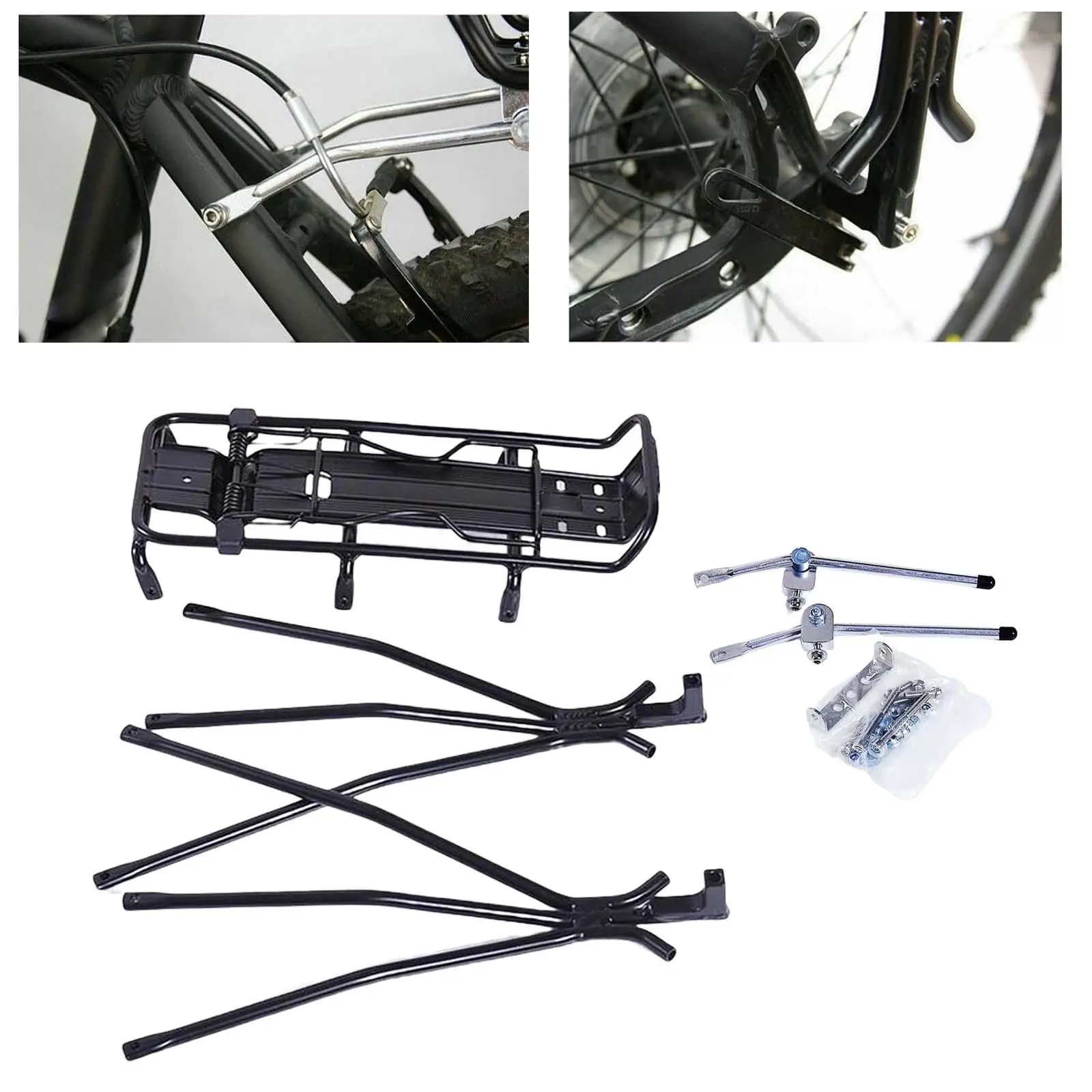 Mountain Road Rear Carrier Rack Pannier Rack Touring Carrying