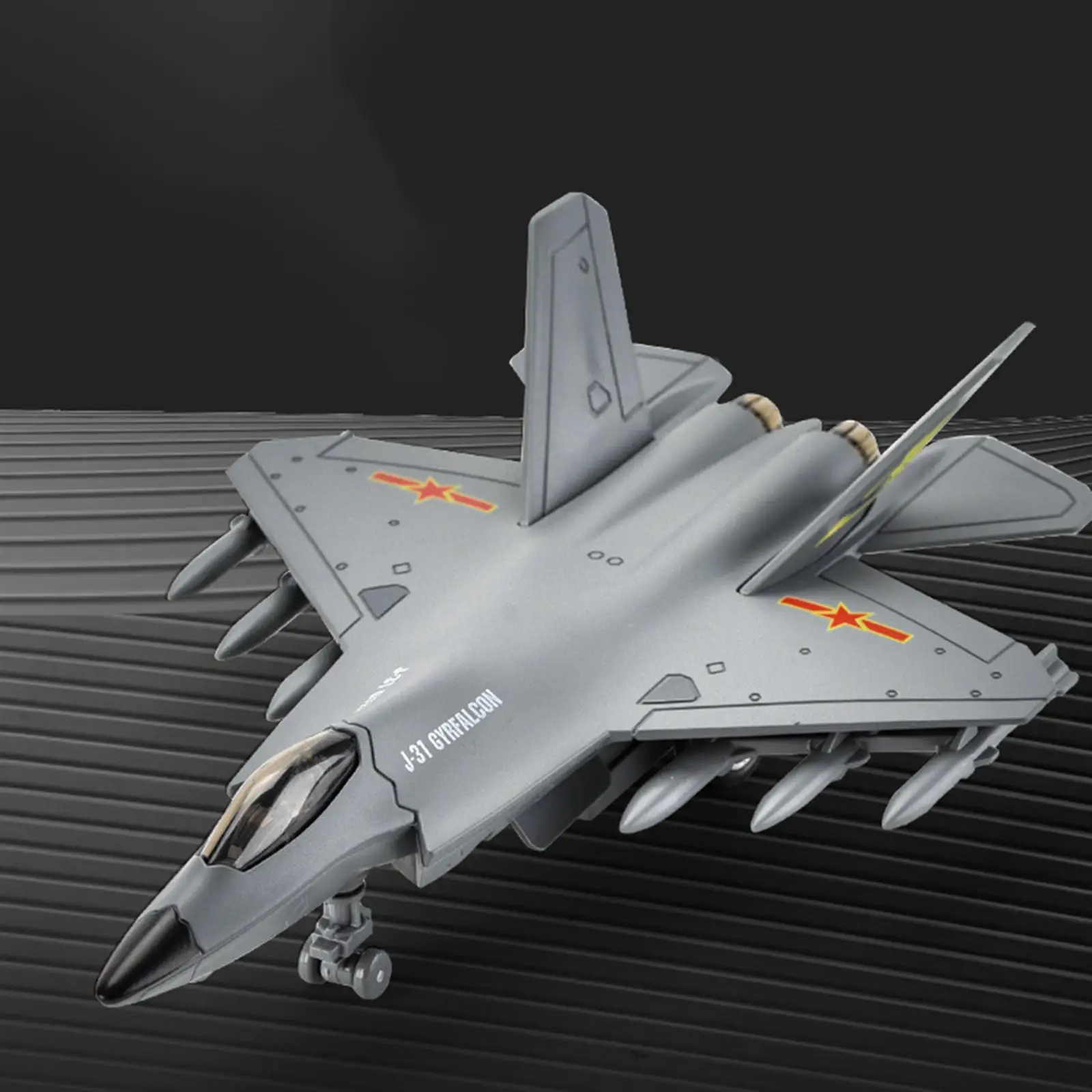 1/72 J31 Fighter   Model Alloy Fighter Model Toy for Desktop Souvenir