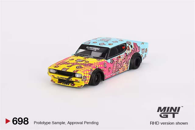 PreSale MINI GT 1:64 Nissan Skyline Kenmeri Liberty Walk LBWK KUMA