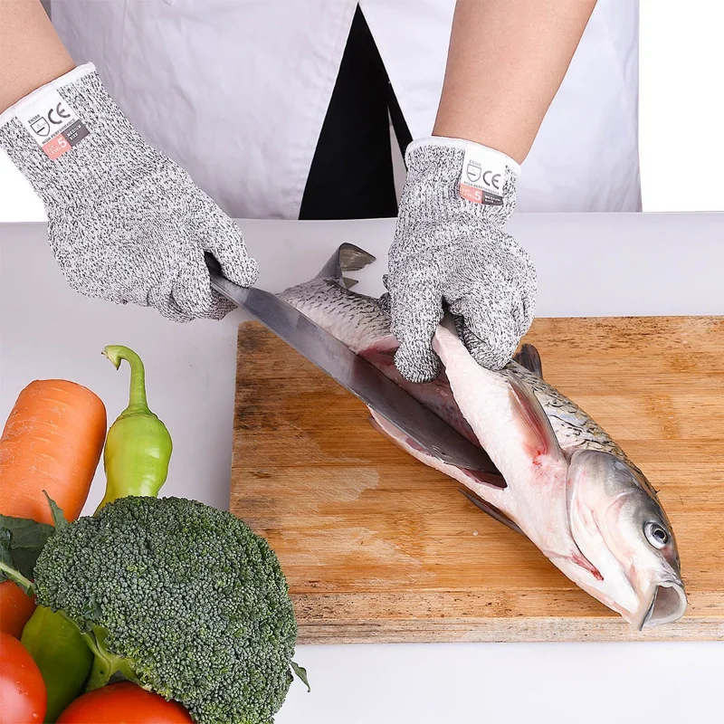 Cut-resistant Level 5 High-strength Gloves Wear-resistant Anti-puncture Anti-skid Kitchen Gadget Accessories Anti Cut Gloves