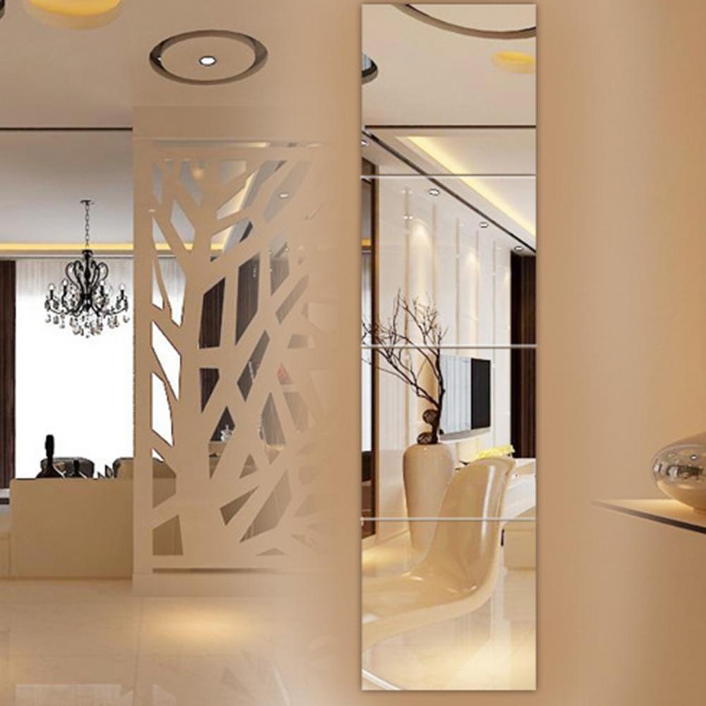 Description Picture 5 of itemMirror Decal Reflect Flexible Bathroom Mirror Decal Flexible Self Adhesive Acrylic Mirror Waterproof Mirror Sticker Home Mirror