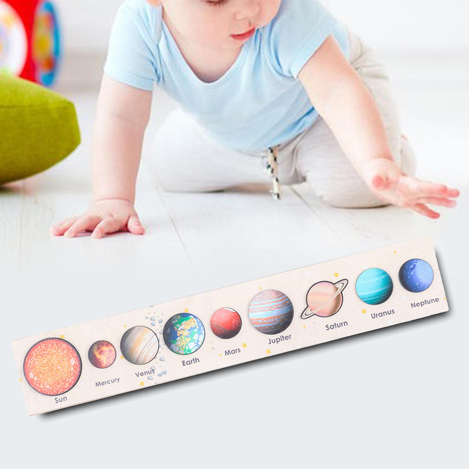 Solar System Montessori Puzzles Educational Toy Learning Bright Colors for Kids Toy