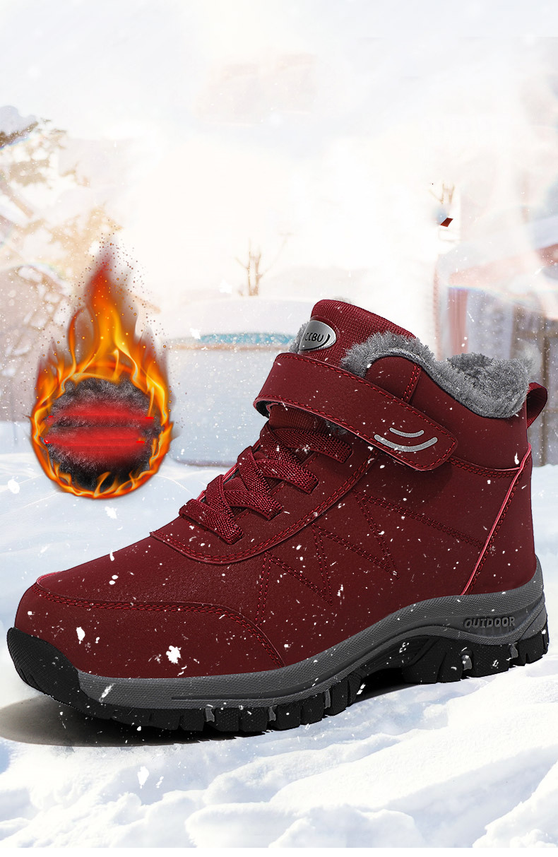 Title 5, Winter Men Ankle Boots Keep Warm Comfortable Sn...