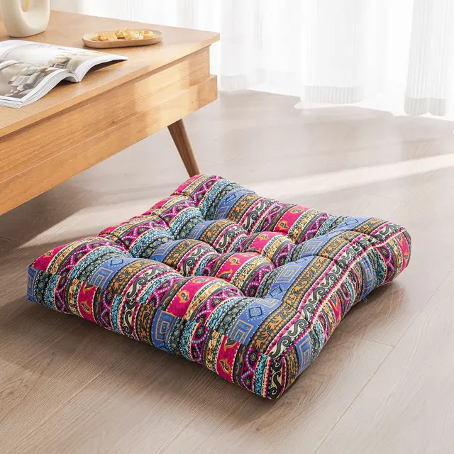 Shaggy Fluffy Floor Cushion Large Sizes Pillow for Floor Sitting Round Flat Oversized  Pillow Floor Pillow round Seat Floor Cushion Futon 