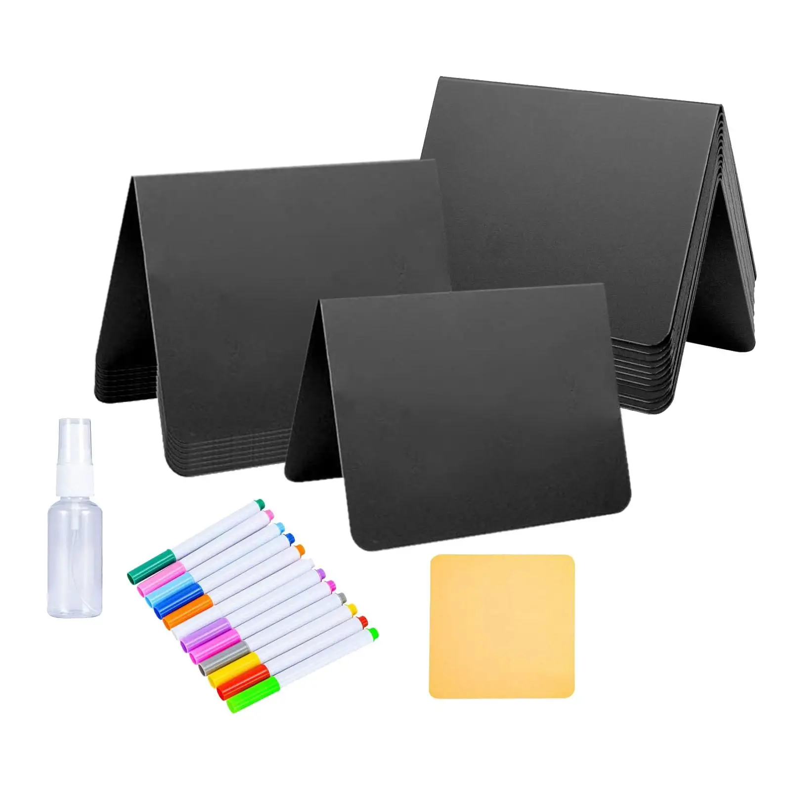 20Pcs Mini Chalkboard Signs for Food Easy to Write and Wipe Reusable Place Cards for Table Numbers Weddings Retail Label Parties