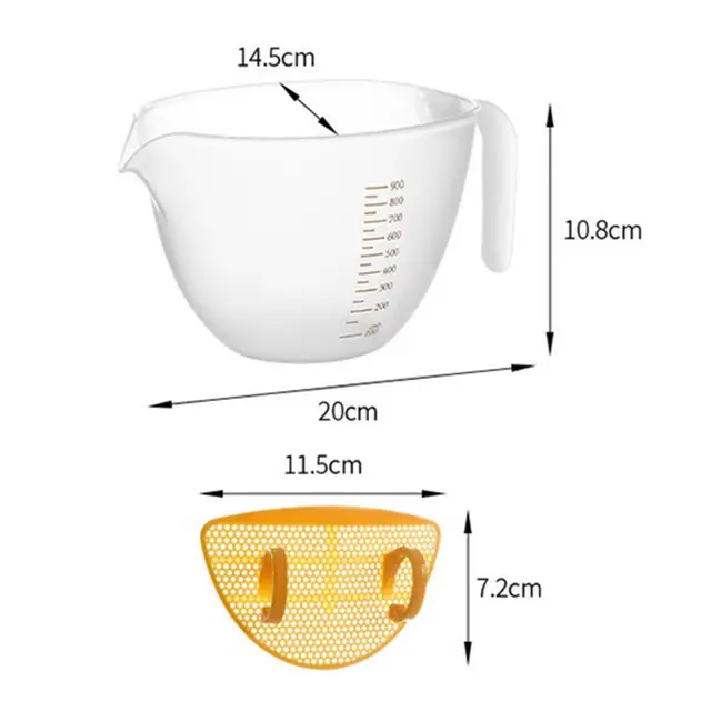 Multifunctional Long Lasting BPA Free Baking Measuring Cup with Lid Kitchen  Supplies for Household