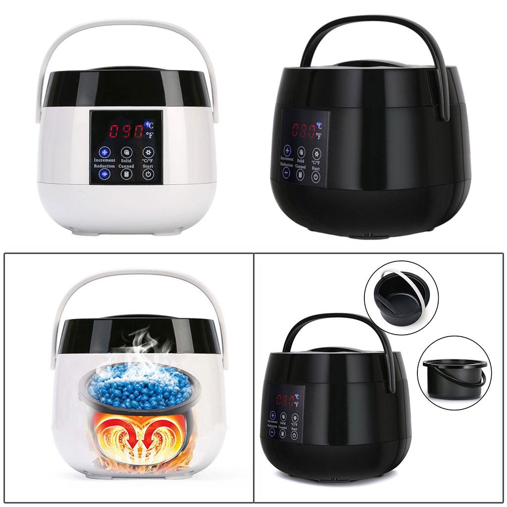 Professional Wax Heater Hair Removal LED Display 500cc Electric Smart Waxing Machine for Salon Eyebrow Facial Epilator Skin Care