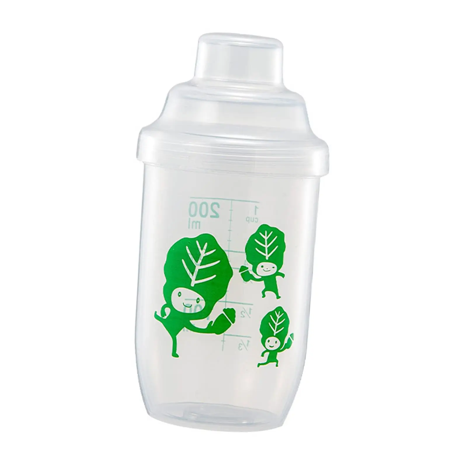 Shaker Bottle with Scale Portable Milkshake Cup for Milkshakes Coffee Sports