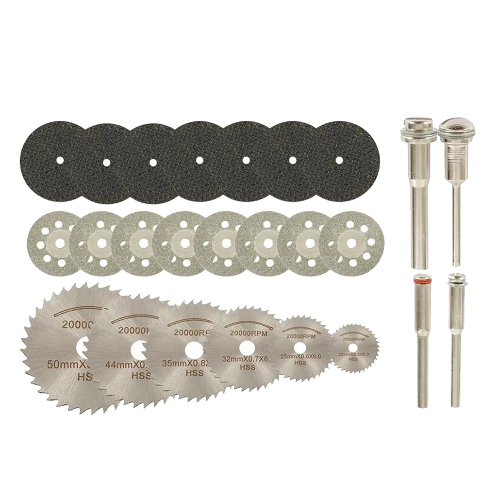 32pcs Diamond Cutting Discs Cutting Disc Kit,with Resin Cutting Wheels,  Saw  for Rotary Tool