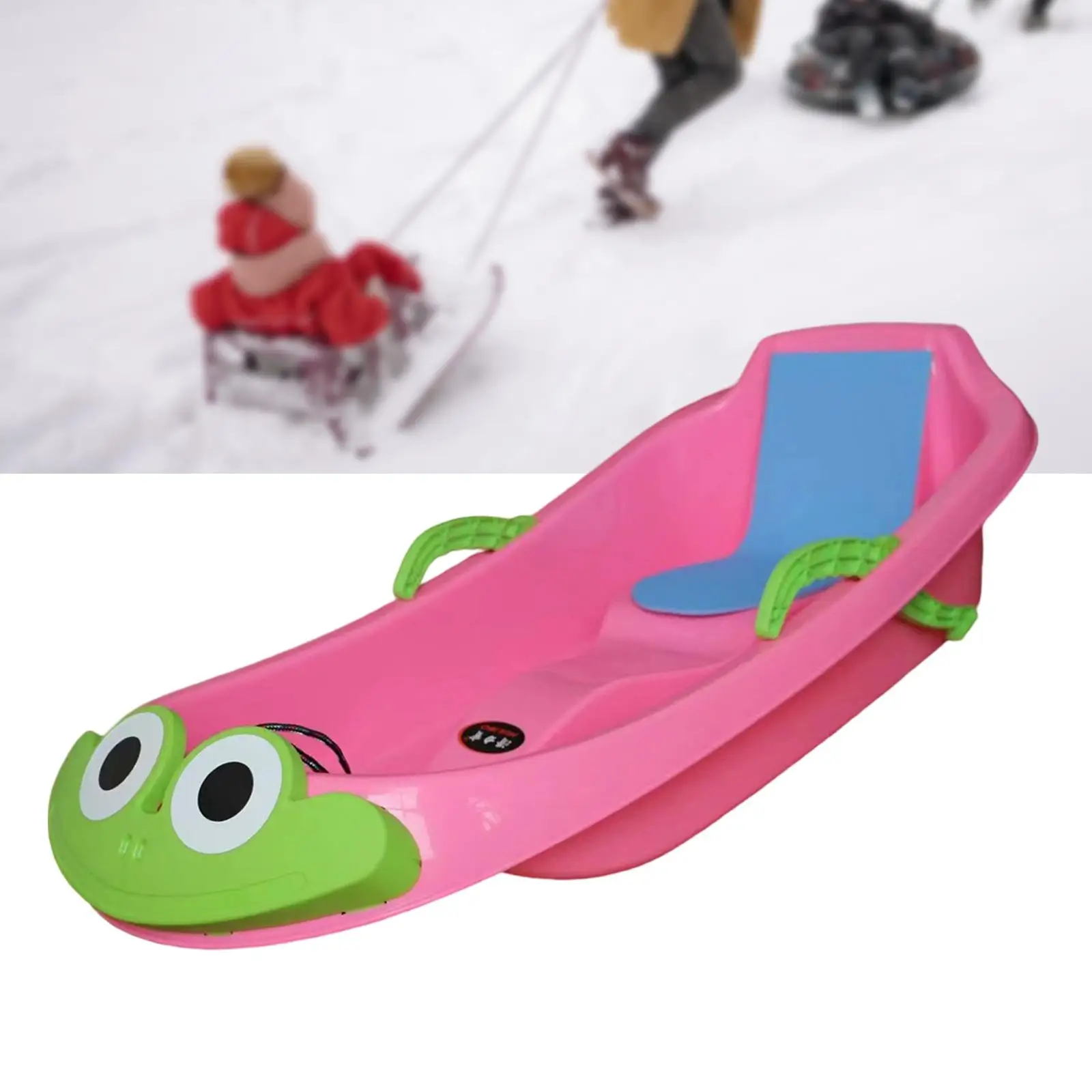Snow Sled Wear Resistant Non Slip Board Sledge for Skating Skiing Winter