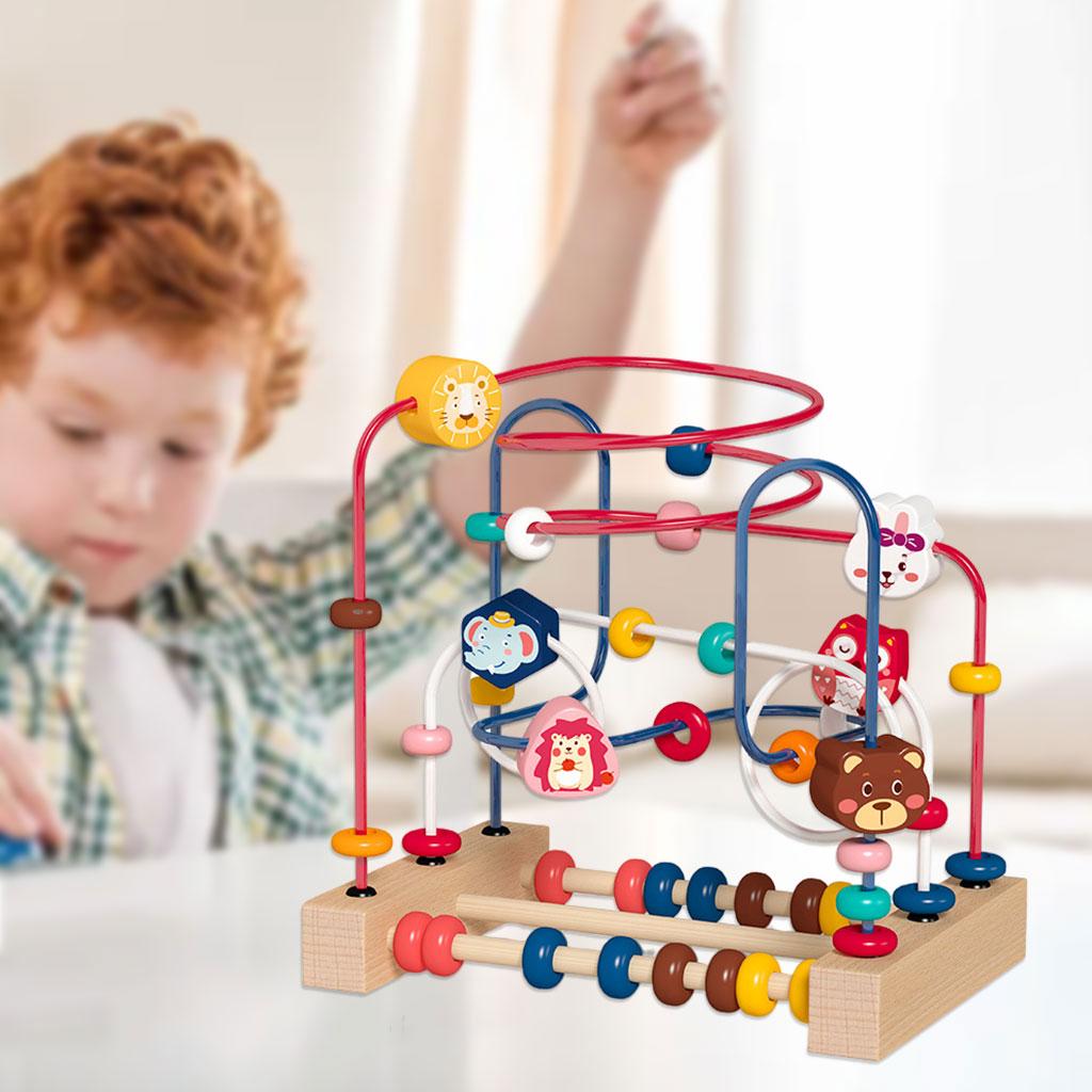 Montessori Bead Maze Toys Developmental Toy Early Learning for 3+ Toddlers