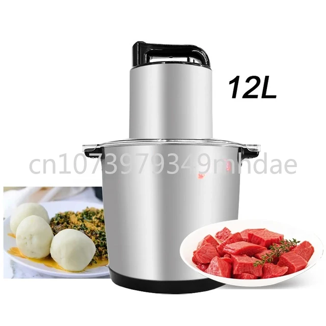 12L Metal Machine Household Kitchen Food Mixer Vegetable Foufou