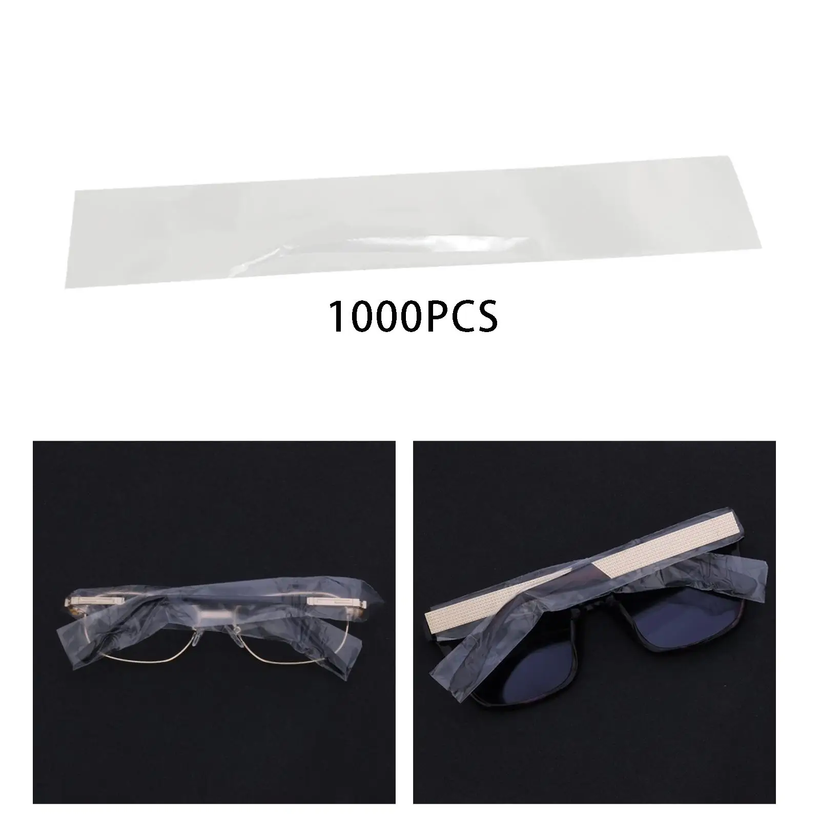 1000 Pieces Eyeglass Temple Sleeves Disposable Eyeglass Leg Sleeves Cover for Hair Dyeing Coloring