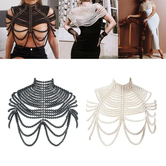 Body Chest Chain Jewelry Harness Stainless Steel Women Chest