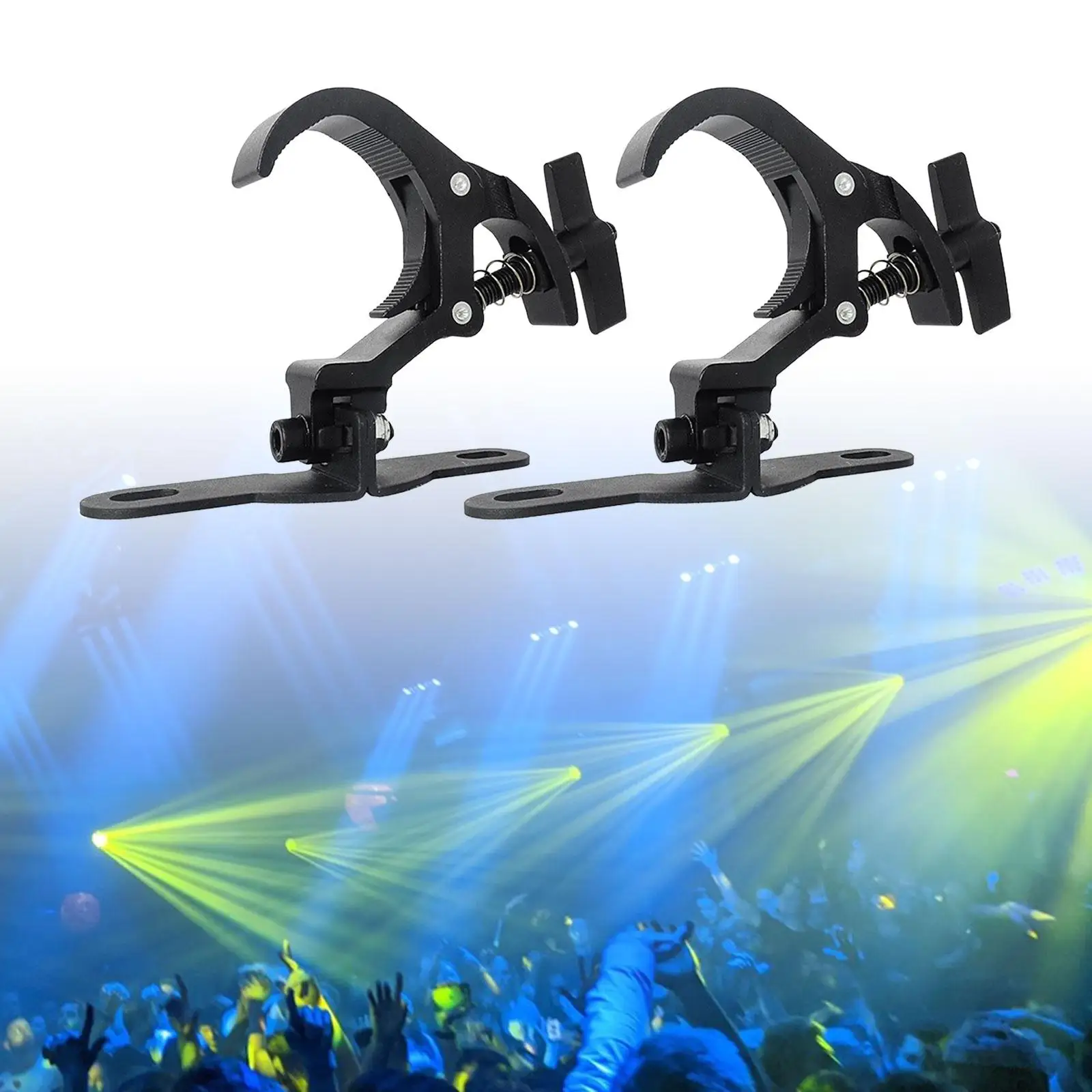 2x Tage Lighting Clamps for Od 40-51mm Tube for Events Moving Head Light Pub