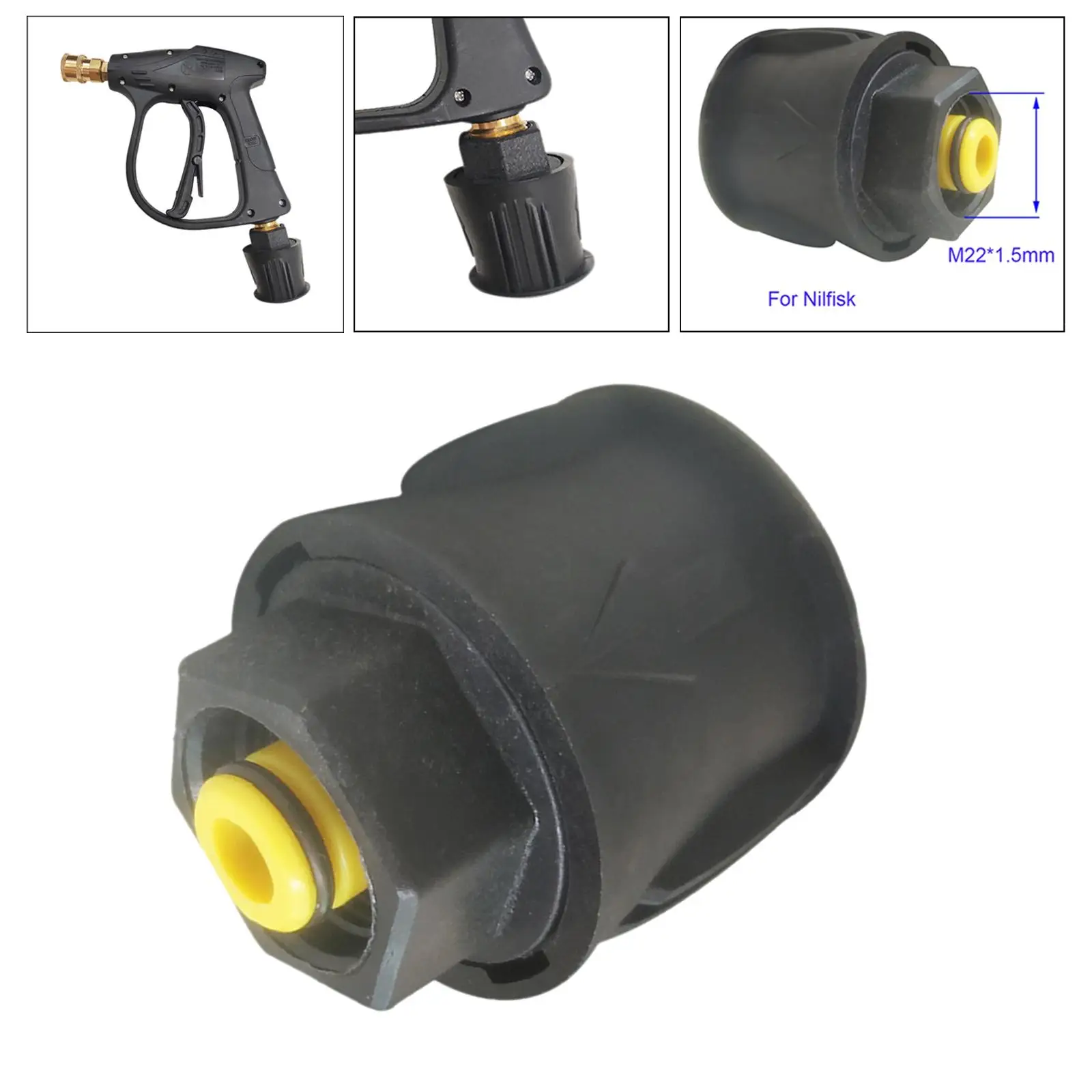 High Pressure Washer Hose Adapter M22 Connector Converter Power Washer Outlet Fitting for Nilfisk Pressure Washer Hose Accs