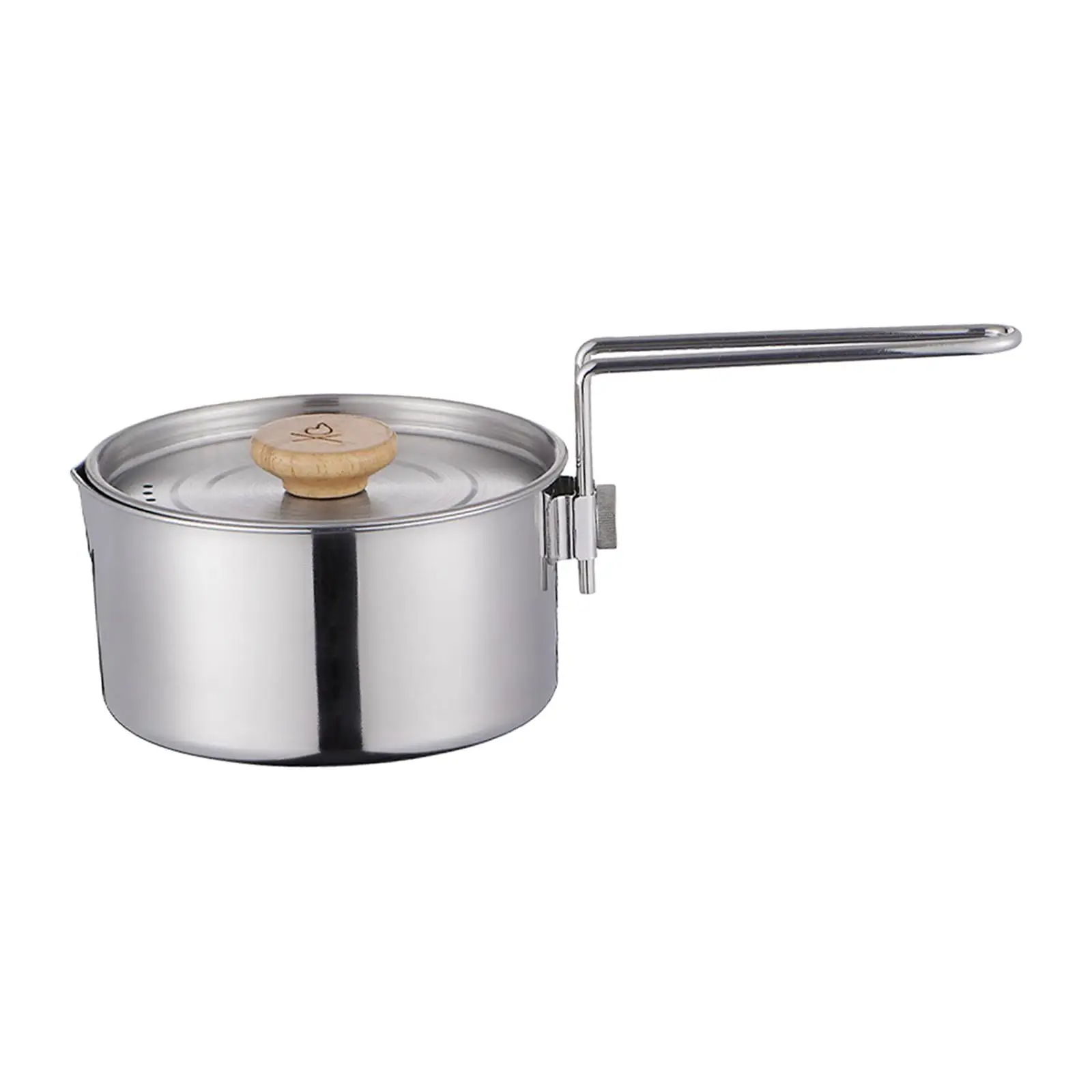 Portable Cooking Pot Campfire Kettle Coffee Pot Cookware for Hiking Picnic