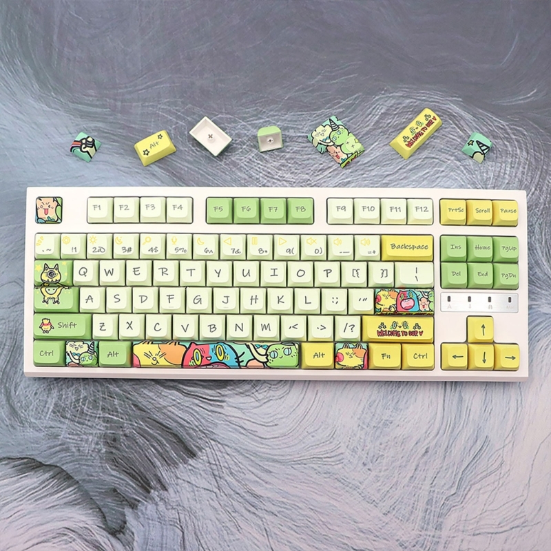 135 xda perfil tema mágico keycap pbt