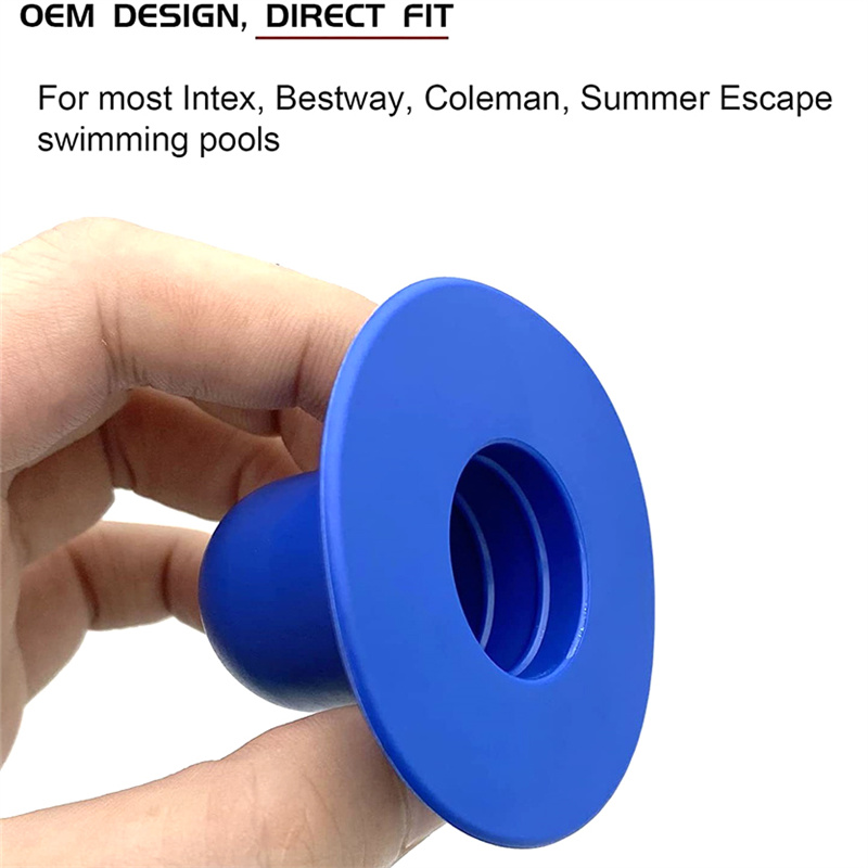 1 stücke schwimmbad ablass stopfen pumpe sieb loch stopfen wasser stopper für intex bestway schwimmbad wand stecker ersatz – Detail 4