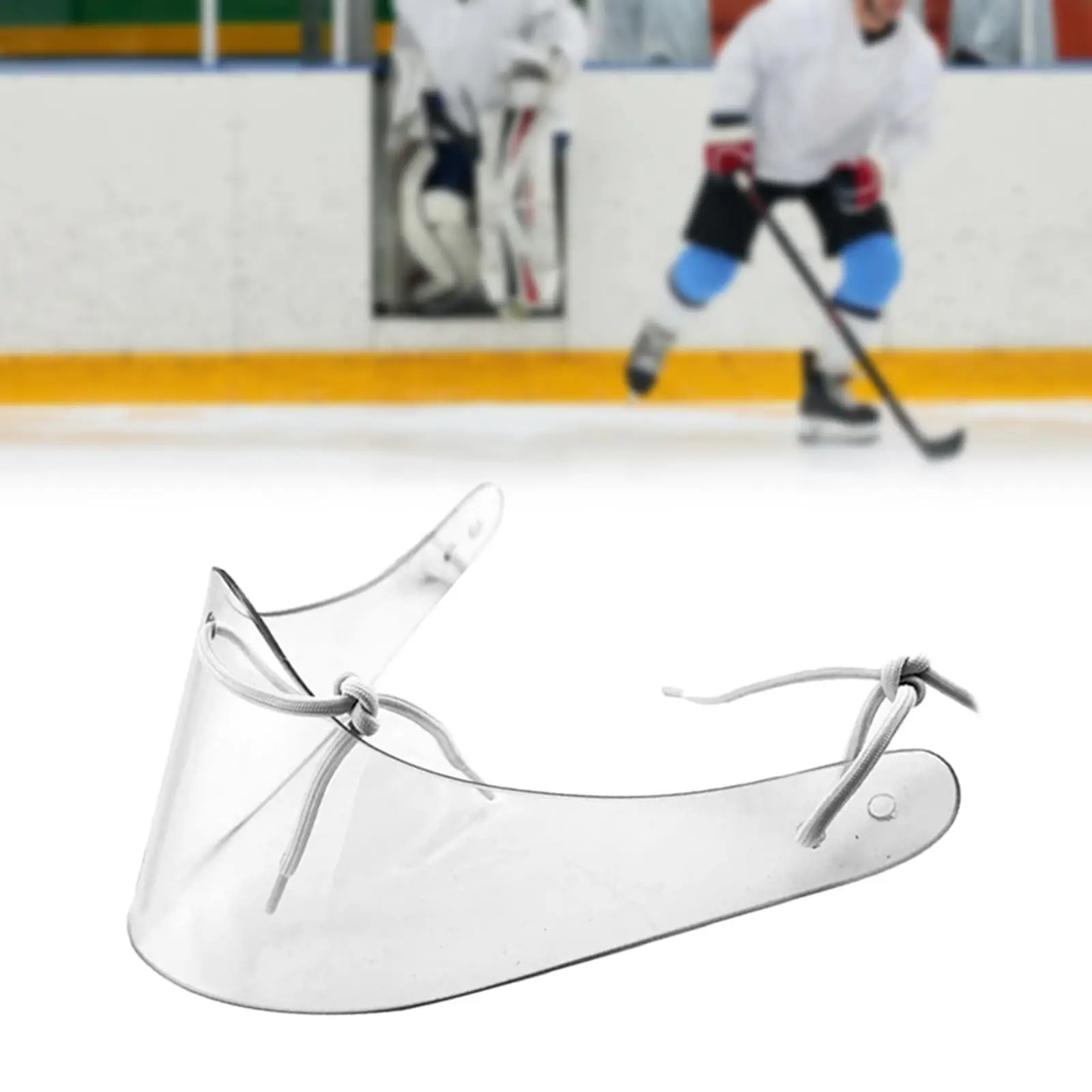 Ice Hockey Helmet Goalie Clear Neck Throat Guard Protective for Youth Junior