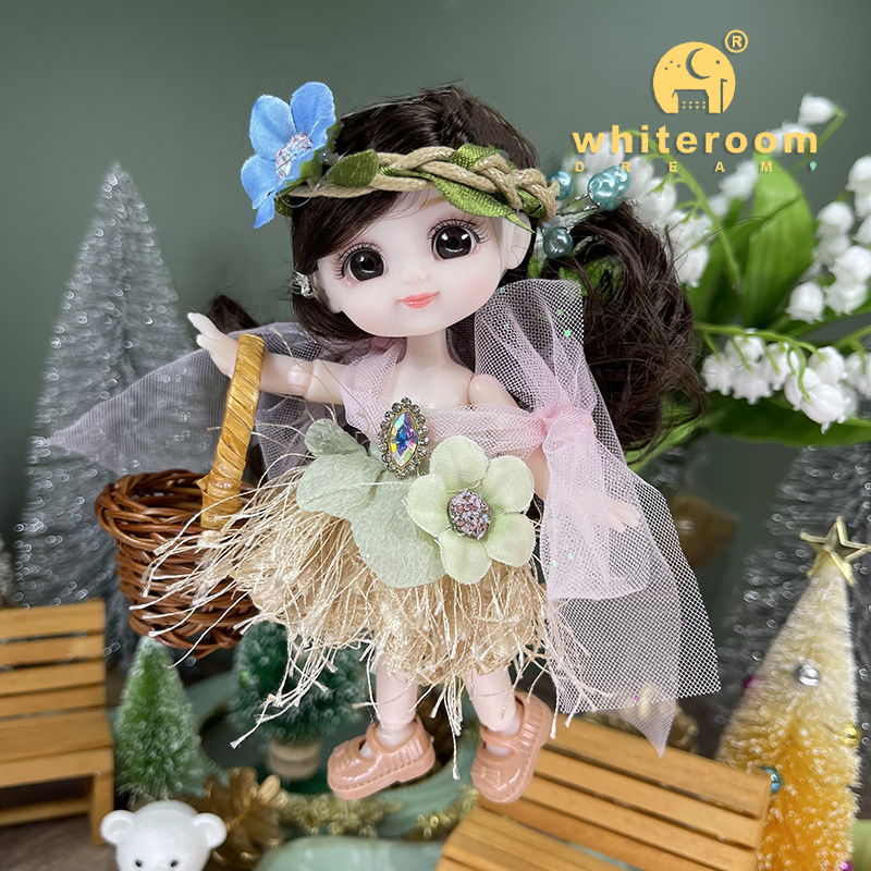 Neue Kawaii 1/12 Baby Tasche Puppe 10cm Ob11 Puppen Mit Kleidung Outfit Kleid Überraschung Bjd Puppen Figur Aktion Spielzeug für Mädchen Geschenke – Detail 9