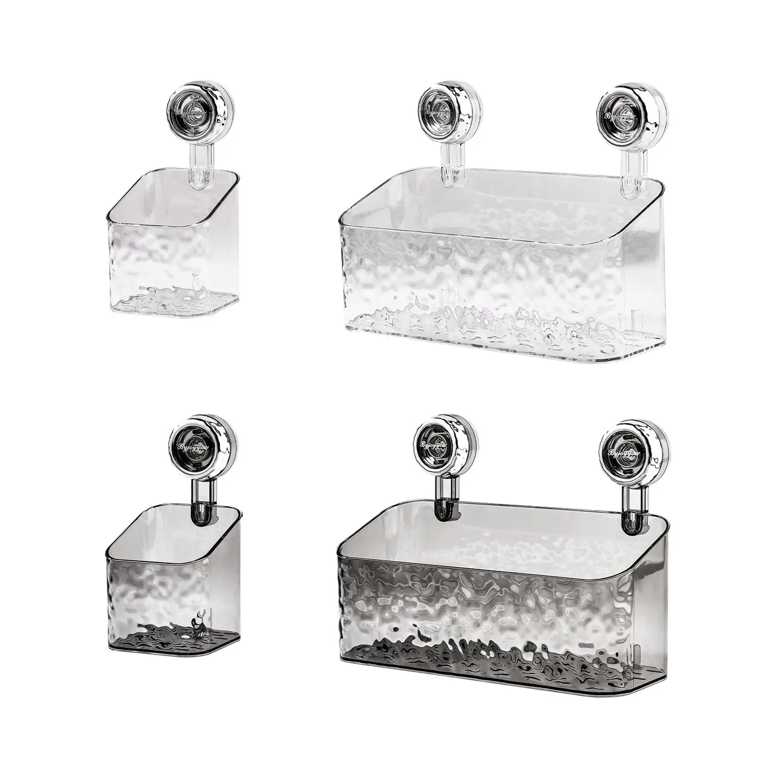 Shower Caddy Suction Cup Bathroom No Drilling Need Shower Rooms Durable Modern Bathrooms with Drain Holes Shower Organizer