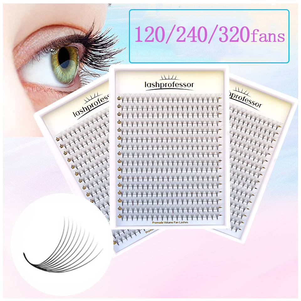 Best of Premade Volume Fans 3D / 4D / 5D / 6D / 8D / 10D / 12D / 14D Sharp Narrow Base Eyelashes Cilia Promade Russian Pointed Stem Eyelash Extensions Reviews & Tips