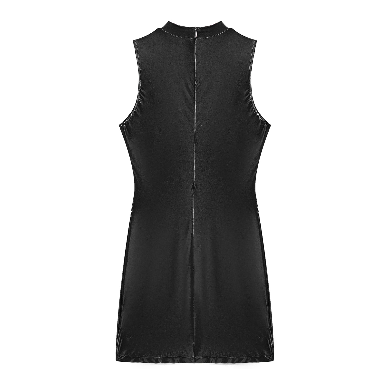 Recorte Frente Lápis Vestido Clubwear Suave Stretchy