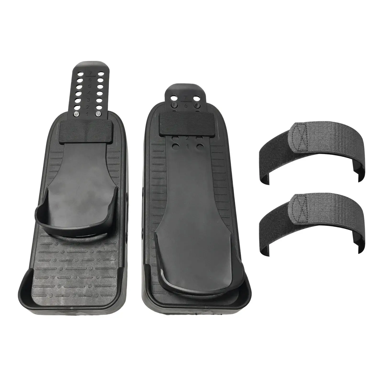 Rowing Machine Replacement Foot Pedals with Straps for Walking Machine Parts