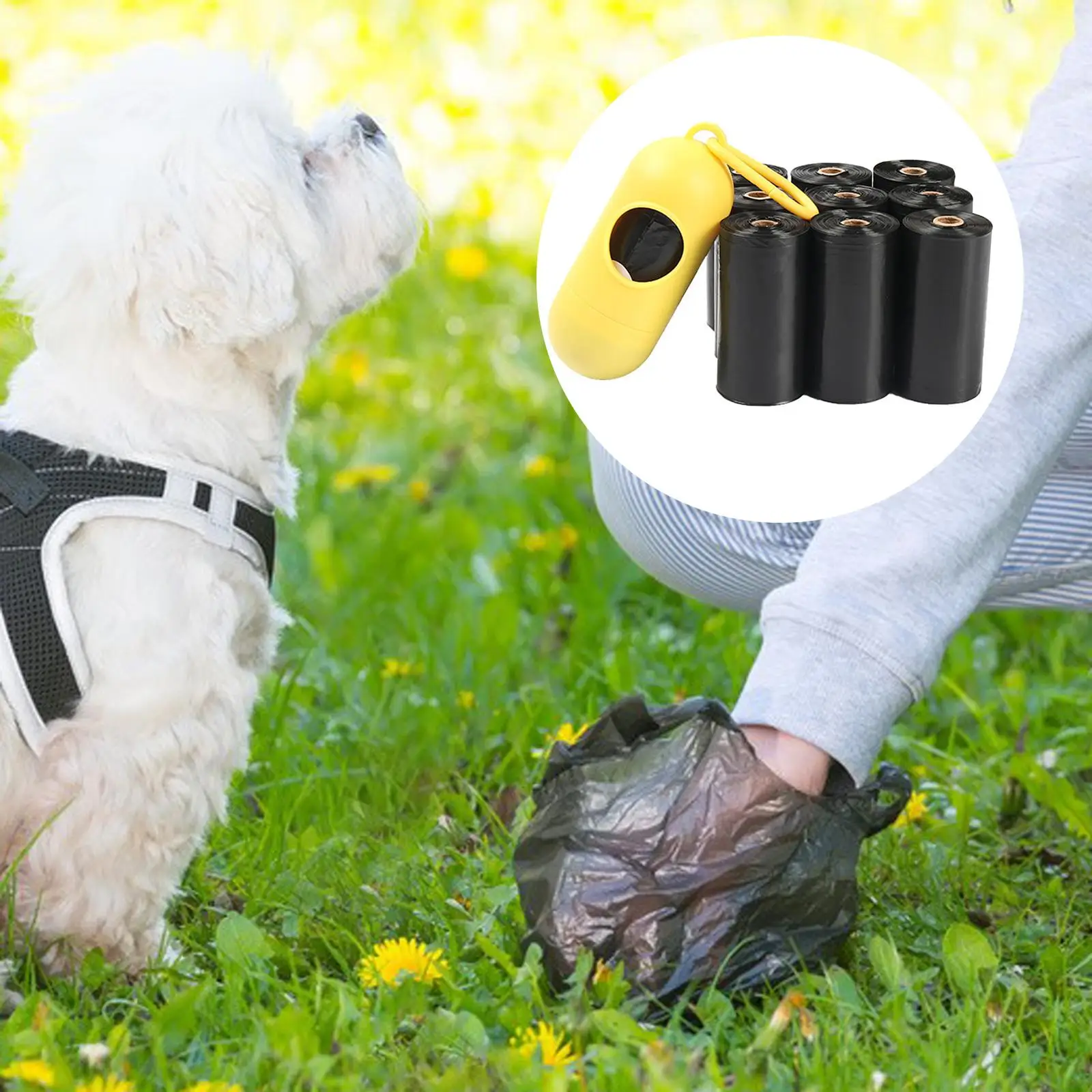 10x High Quality Dog Waste Bags No Leaks with Dispenser Supply Friendly Holder for Outdoor Pickups Travel Walking Backyard