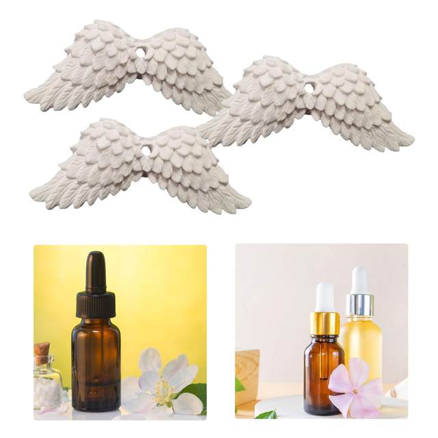 3x Auto Interior Decor Car Wings Pendant Ornament Simple Gift Universal Gypsum