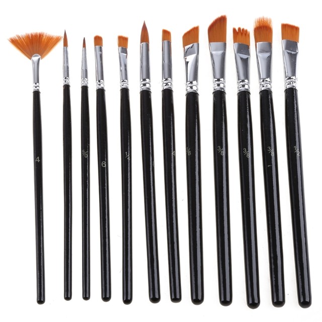 Set 30 Pennelli Sottili Per Modellismo E Pittura Di Precisione - 3 Misure (#000, #00, #0) - Con Setole Sintetiche E Manico In Legno