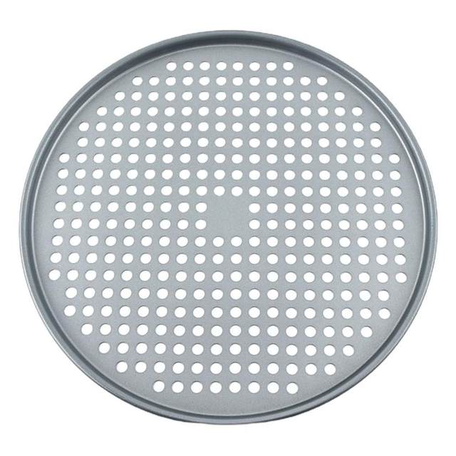 26/28/32CM Carbon Steel Non-stick Pizza Baking Pan Mesh Tray Plate Round Deep  Dish Pizza Pan Tray Mould Bakeware Baking Too xqmg - AliExpress