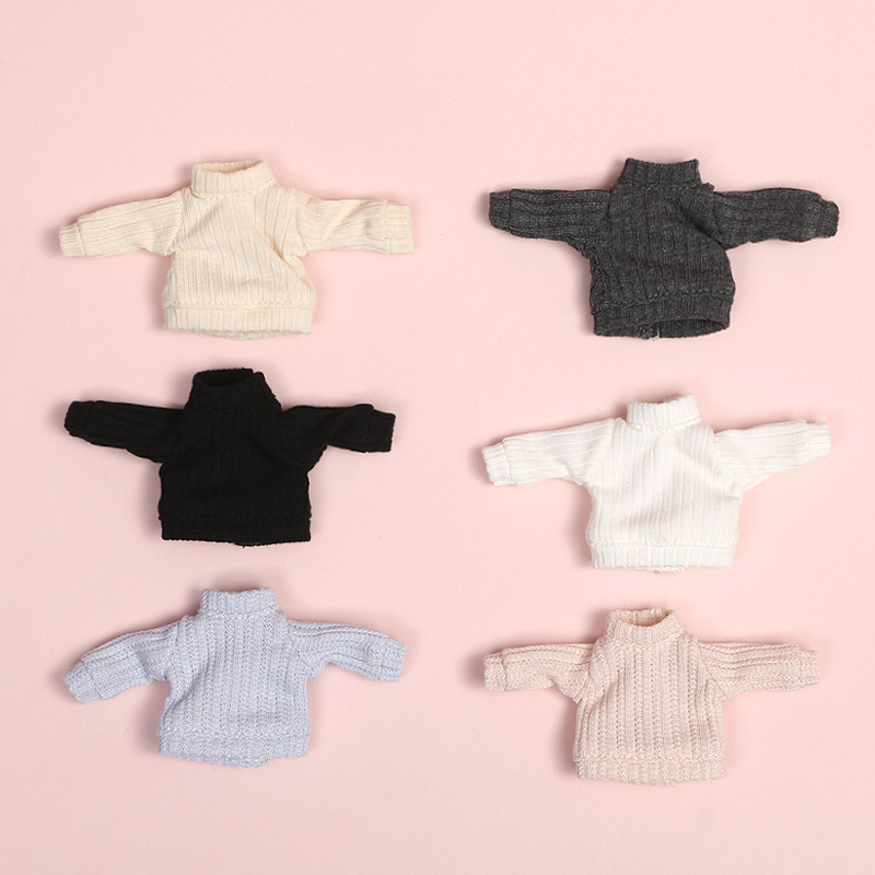 Ob11 Puppe Winterkleidung Strickpullover Kleidung Puppe Lässige Jeans Kleidung Shorts für Penny, YMY, GSC, Mollys, Obitsu 11,1/12 Bjd – Detail 1