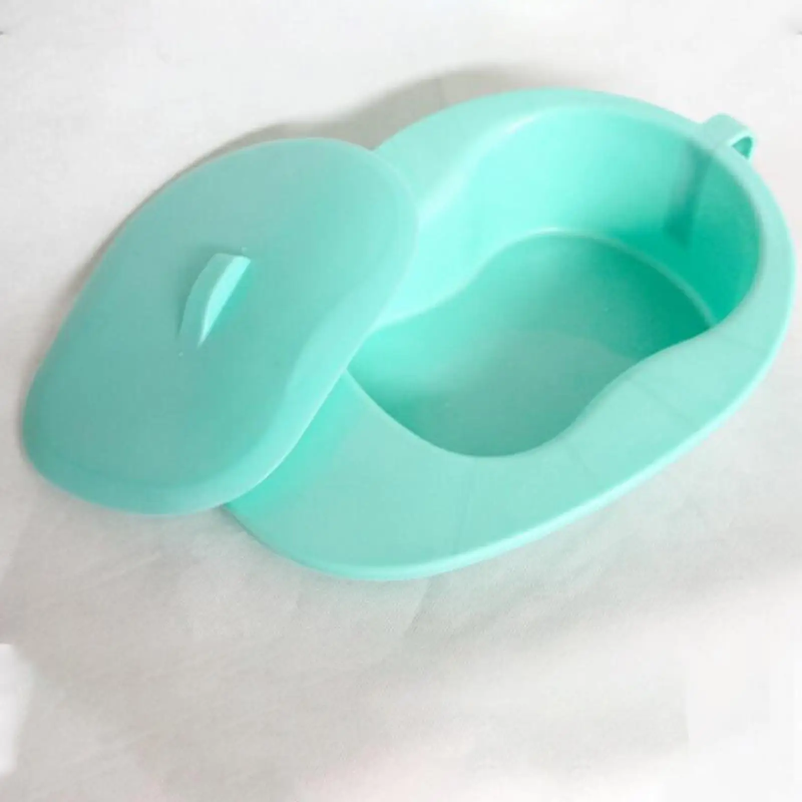Bedpan with Cover Easily to Clean with Handle Heavy Duty Portable Toilet for