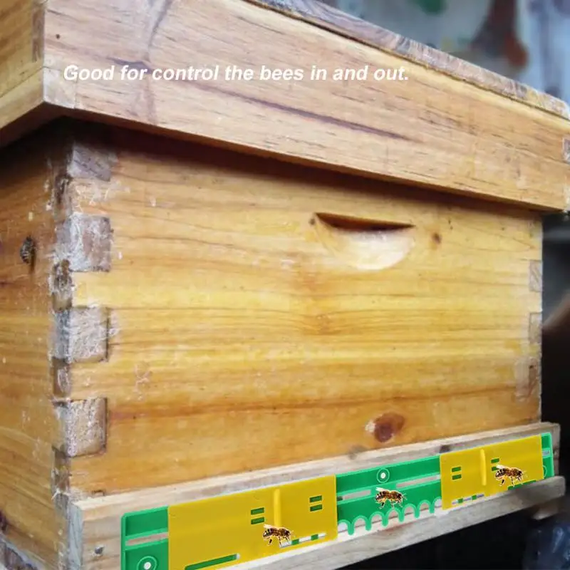 Set Of 5 Plastic Beehive Entrance Travel Door Nest Breeding Beekeeper Supply