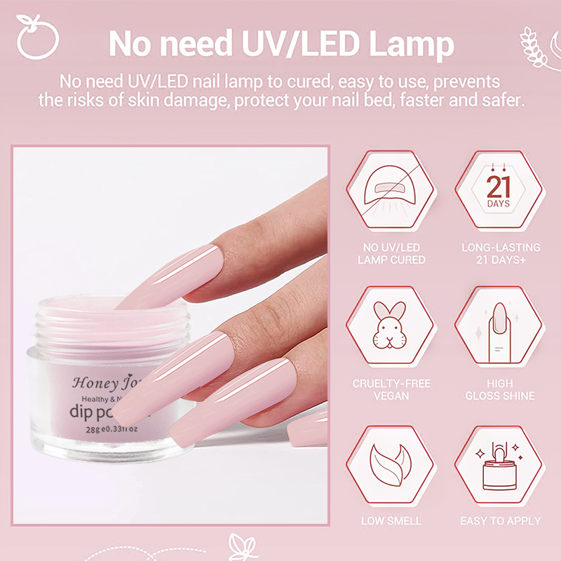 Best of Very Fine 28g / Box French White Clear Pink Nude Dipping Powder No Lamp Cure Nails Dip Powder Natural Dry Gel Nail Salon Effect Reviews & Tips - Image 3