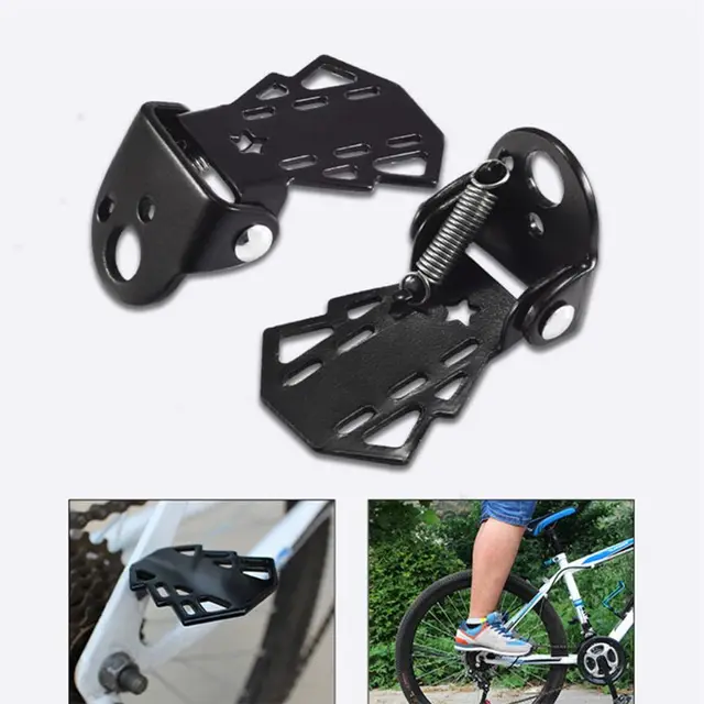 Folding Bike Pegs Mini Bike Rear Universal Folding Rearsets 1 Pair Bicycle  Folding For Kids Bike Rear Safe Footrest Foot Plates - AliExpress