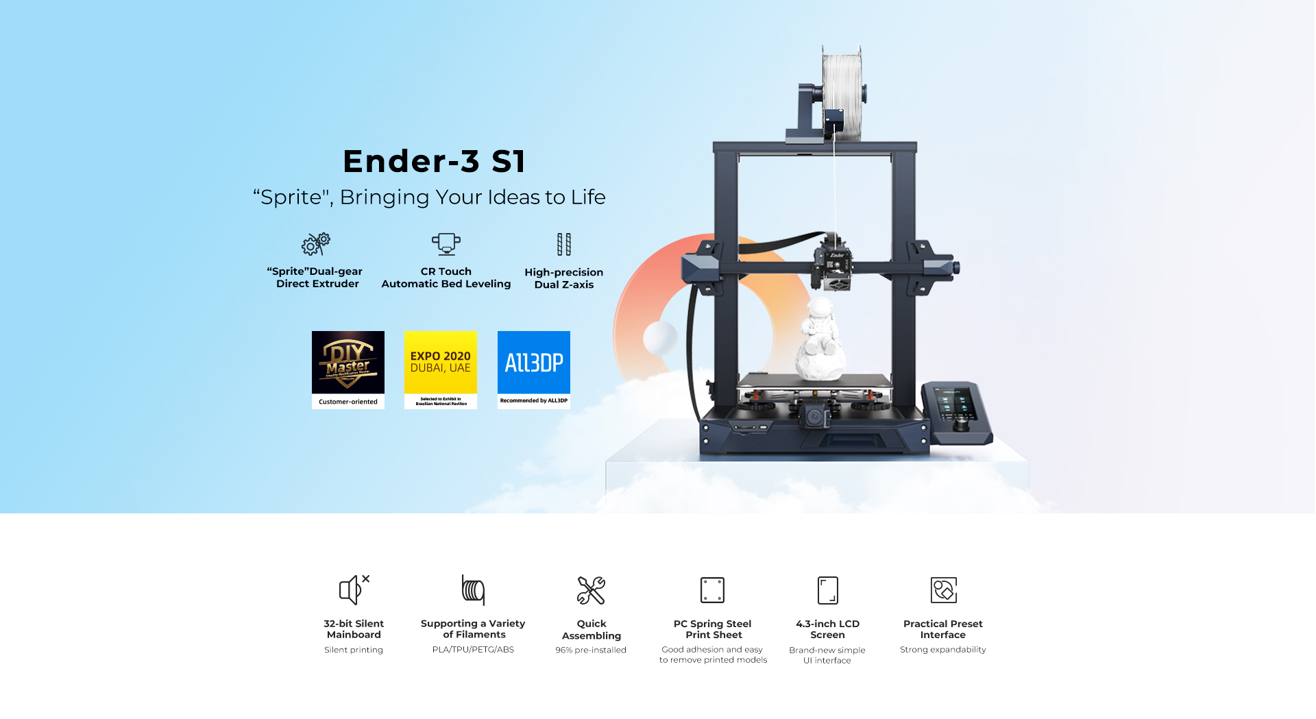 Ender 3 pro размер стола