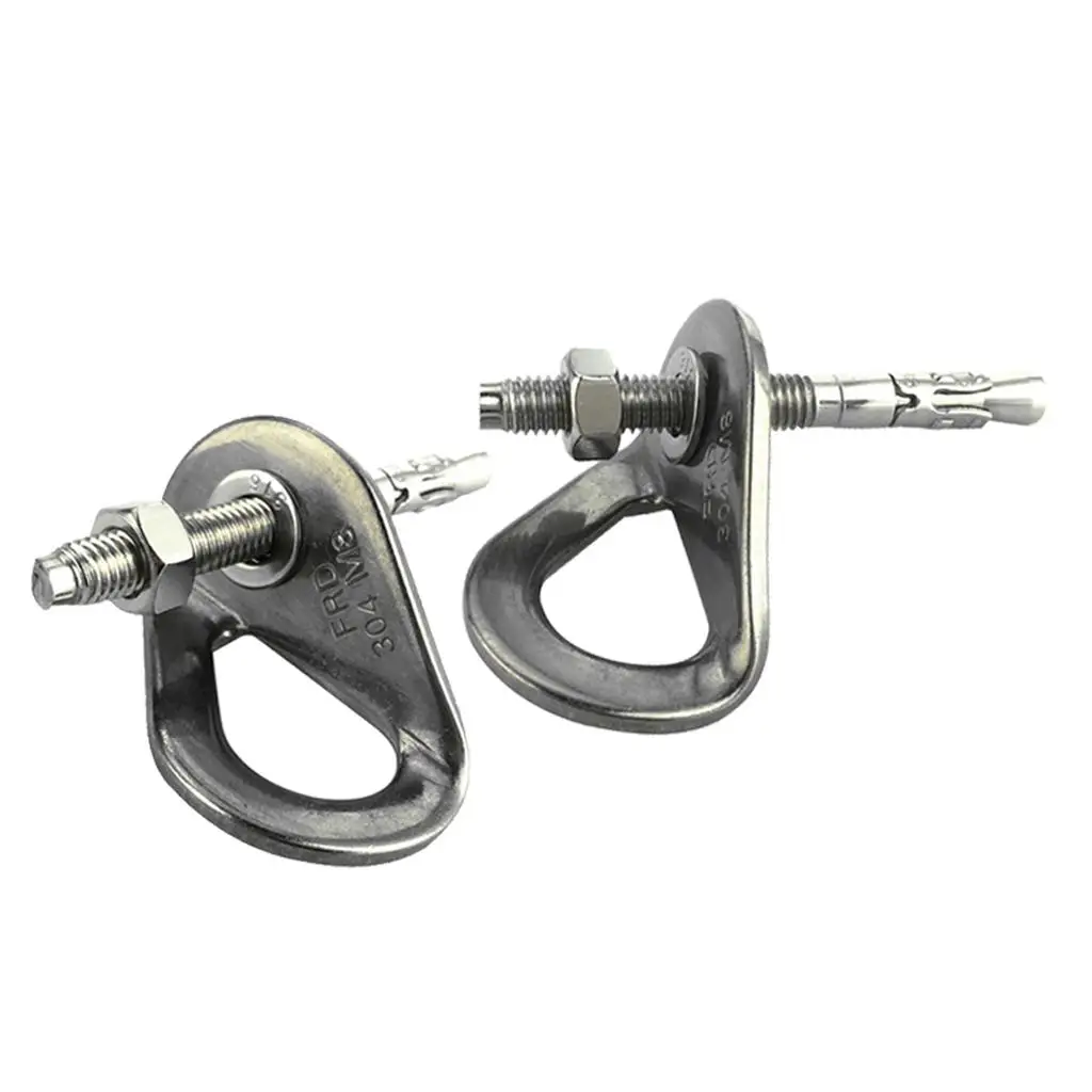 Safety Steel Rock Climbing Anchor Set Hanger Expansion Nut Piton 25KN