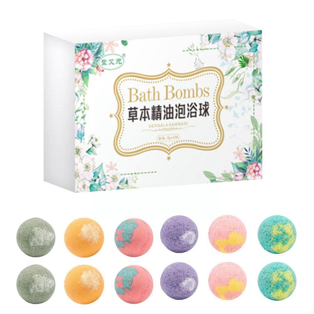 Best of 12pcs Herbal Essential Oil Bubble Bath Ball Bathing Gift Mini Natural Spa Handmade Set Bath Ball Foot Bombs Bath B7f8 Reviews & Tips