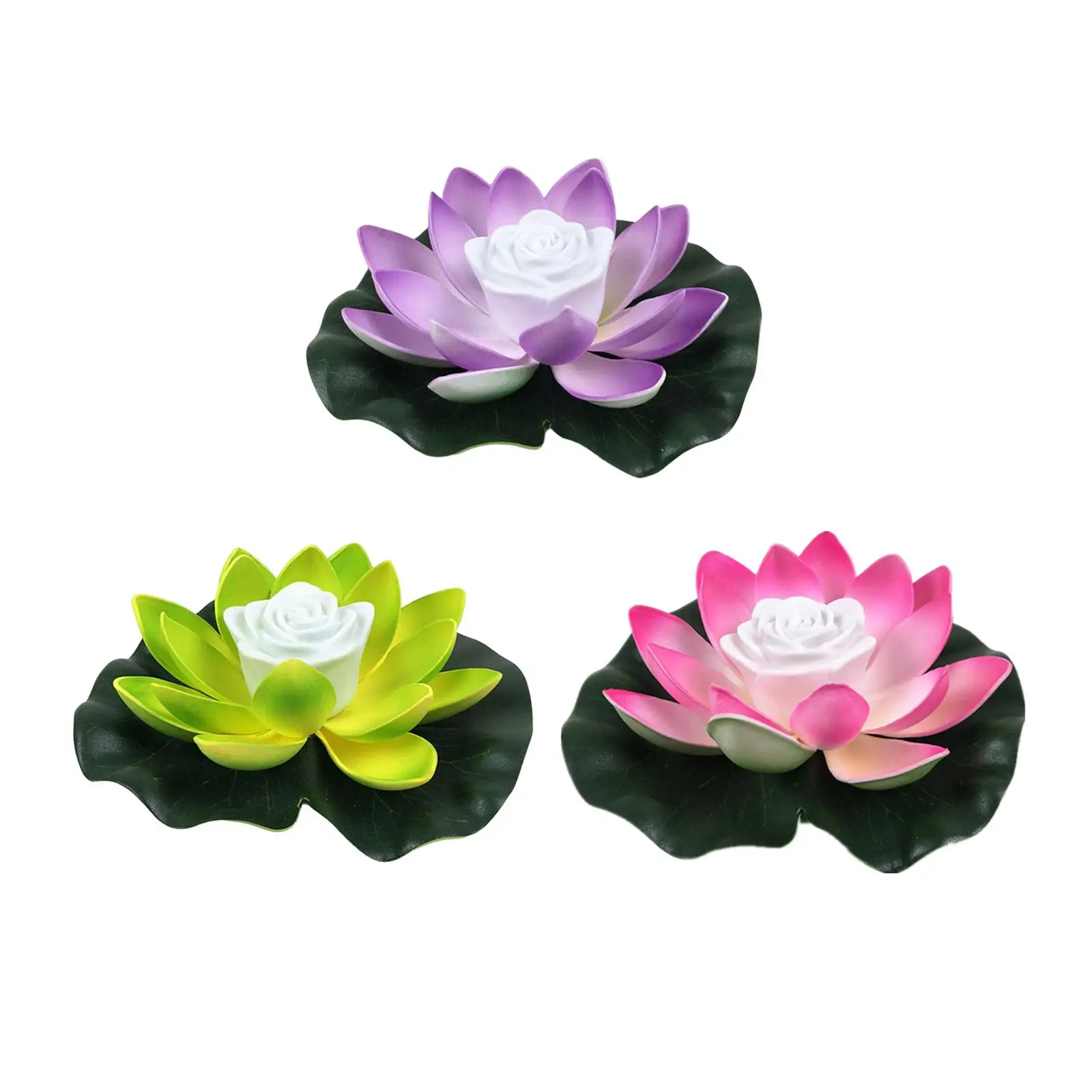 LED Floating Lamp Night Lamp Lily Flower Waterproof Wishing for Garden Swimming Water Fountain Fish Tank Courtyard