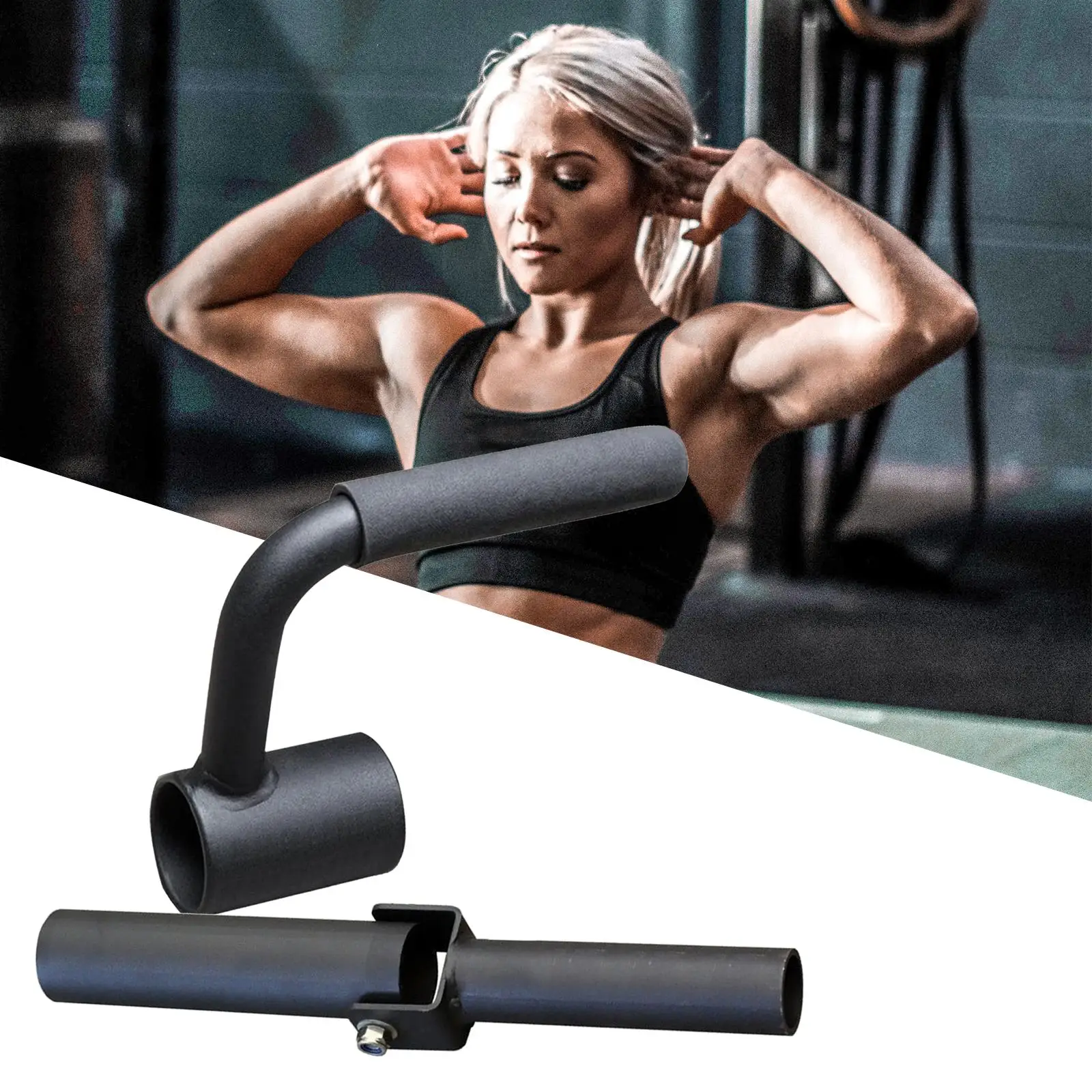 Portable T Bar Row Attachment Barbell Attachment Easy to Install Barbell Barrel Rack for Workout Strength Training Equipment