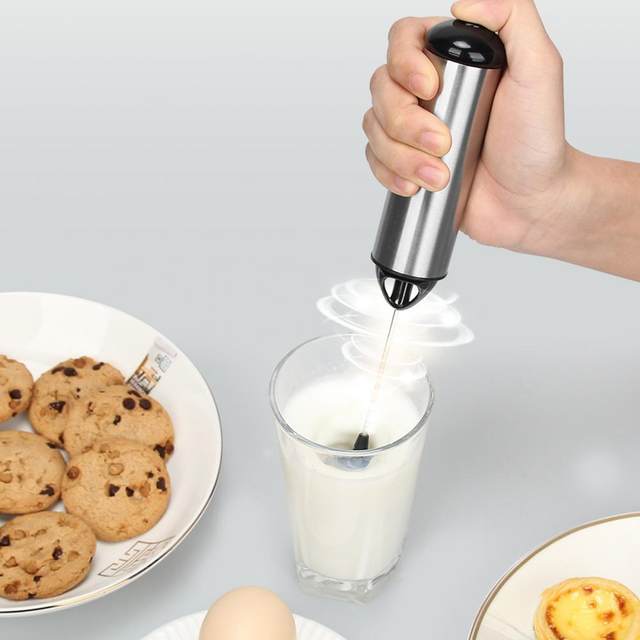 Hadanceo 1 Set Milk Pump One Key Operation High-energy Motor Non-stick  Baking Accessories Smart Whipping Coffee Milk Frother for Kitchen