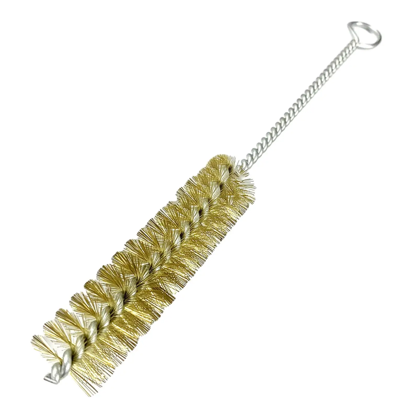 Brass Brush for Narrow Neck Skinny Space Flexible Rust Cleaner Small Multipurpose Wire Brush for Cleaning Automotive Tube