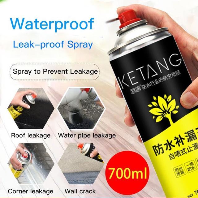 Waterproofing leak- repairing spray Roof trap leak-proof exterior wall roof  roof polyurethane spray - AliExpress